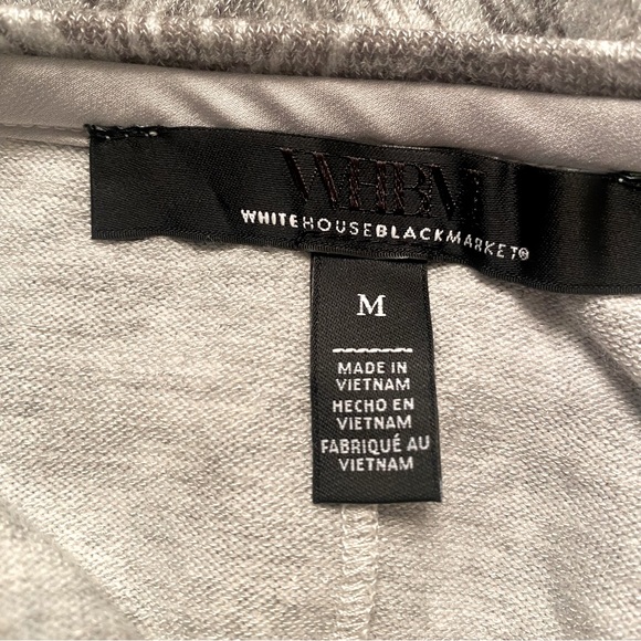 WHBM Grey Feather Bowman Batwing Dolman Tunic Sweater Top - Picture 5 of 8